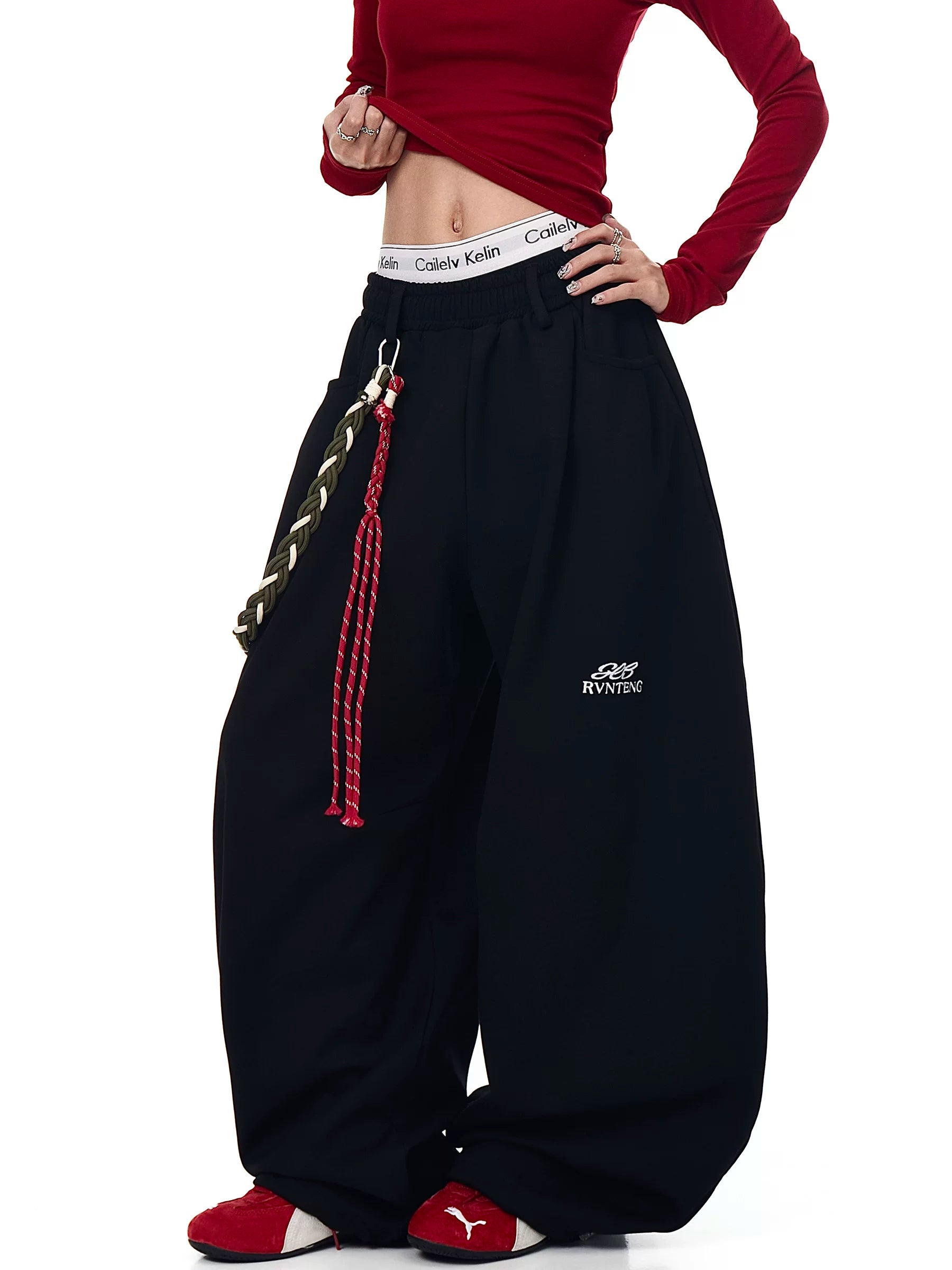 Braided Relay Fleece Track Pants