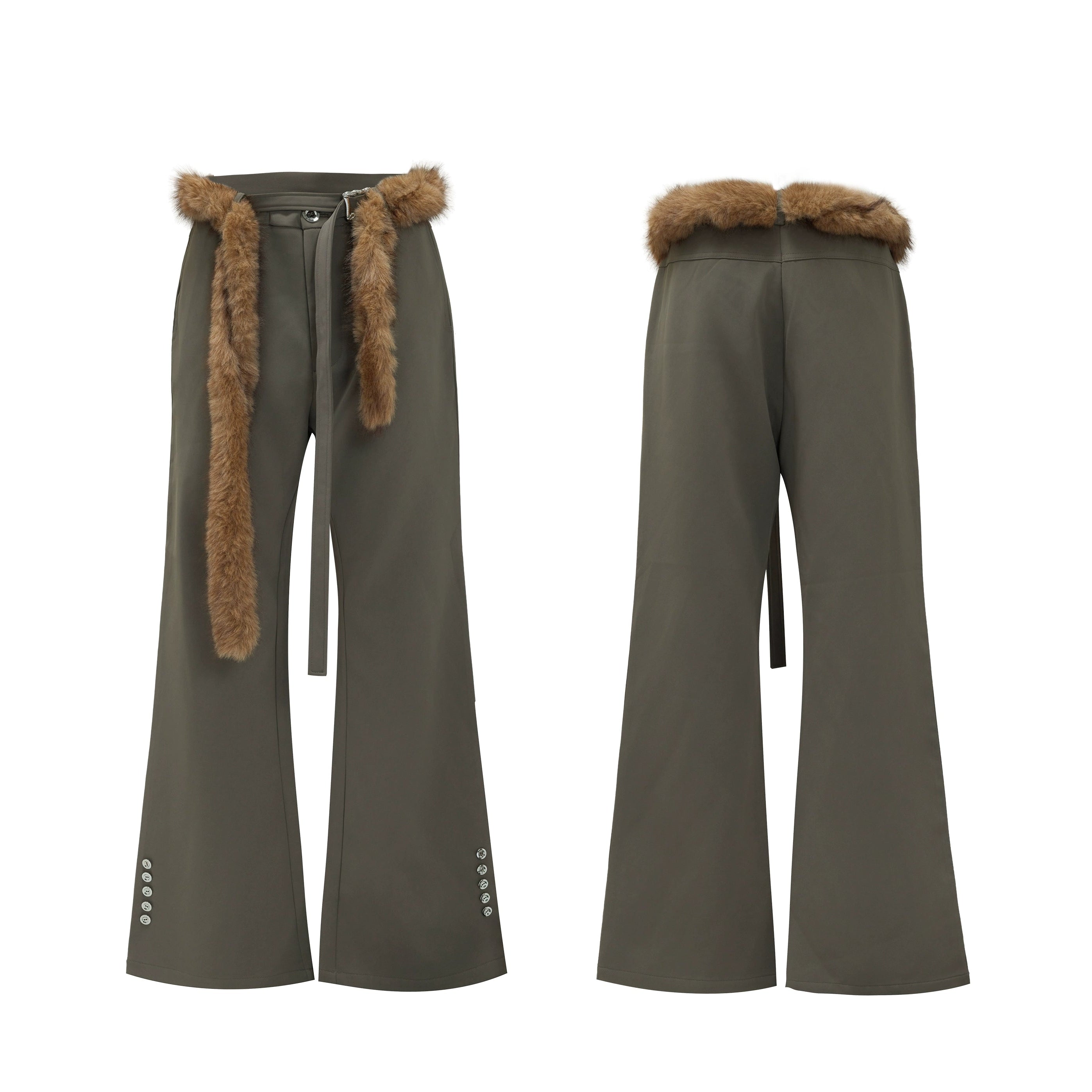 Fur Halo Flare Tailored Pants