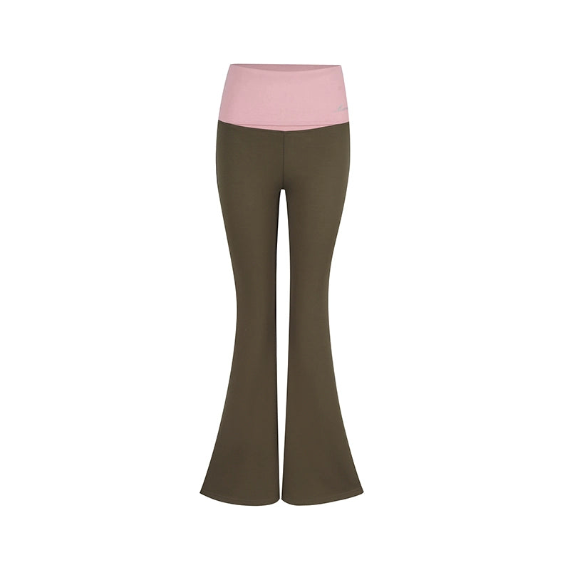 Pantalon de yoga micro-fit de faible hauteur