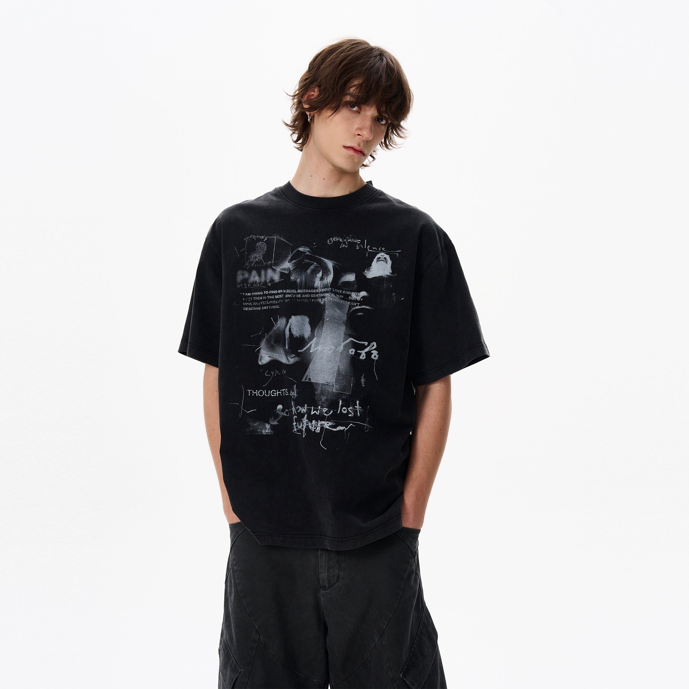Abstract Grunge Graphic Tee