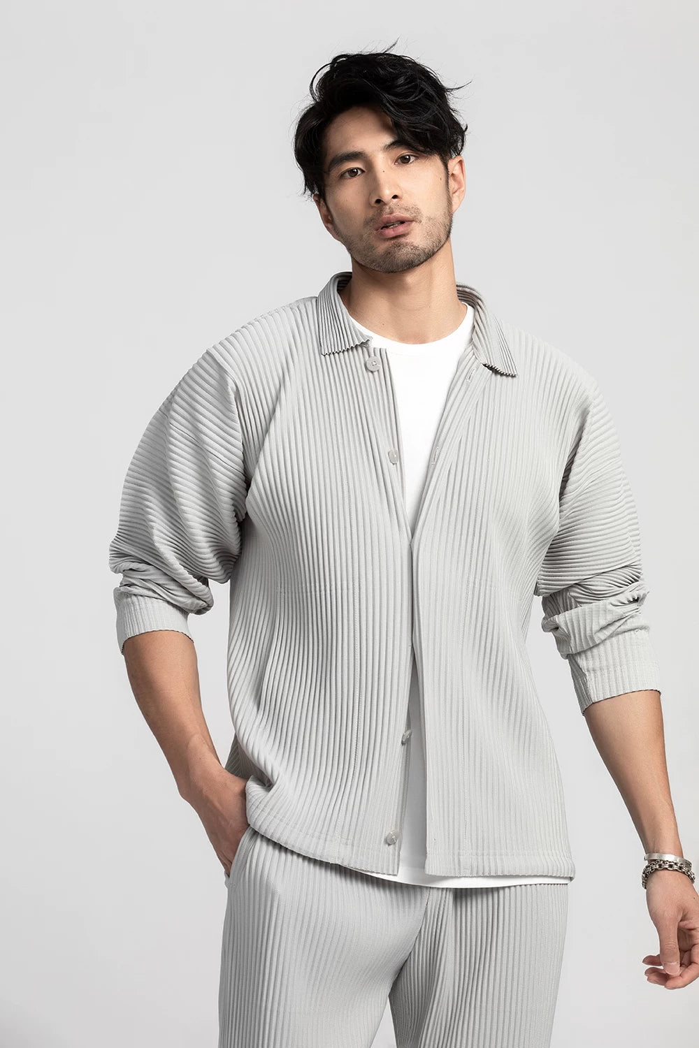 Loam Pleated Stripe Shirt