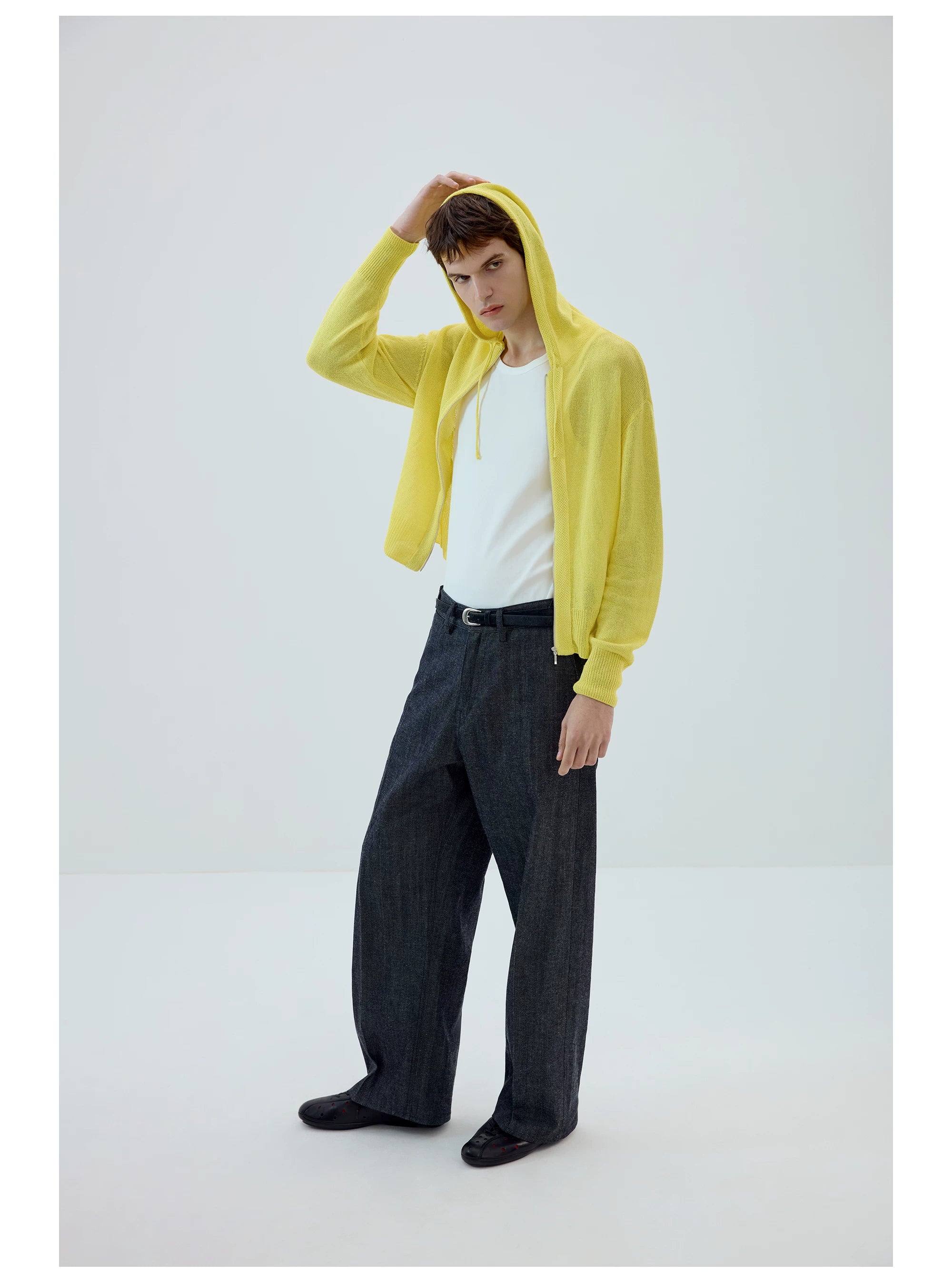 Selvedge Drift Wide-Leg Trousers