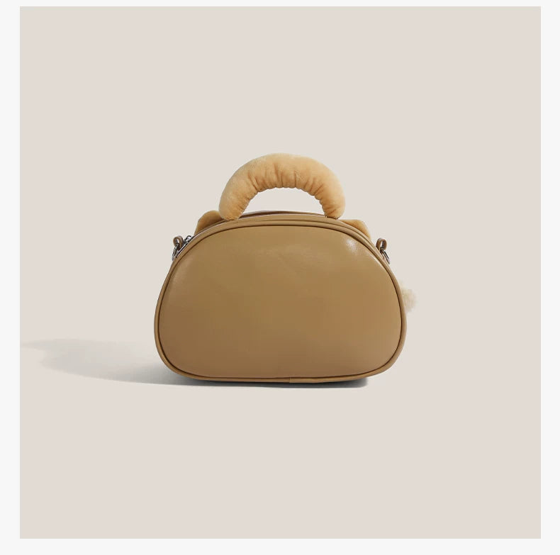 Cinnamon Puff Kitty Barrel Bag