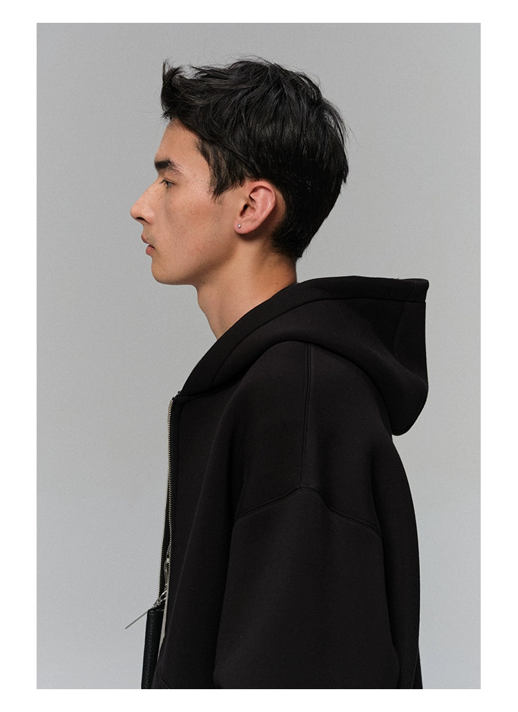 Double Zip Hooded Sweatshirt