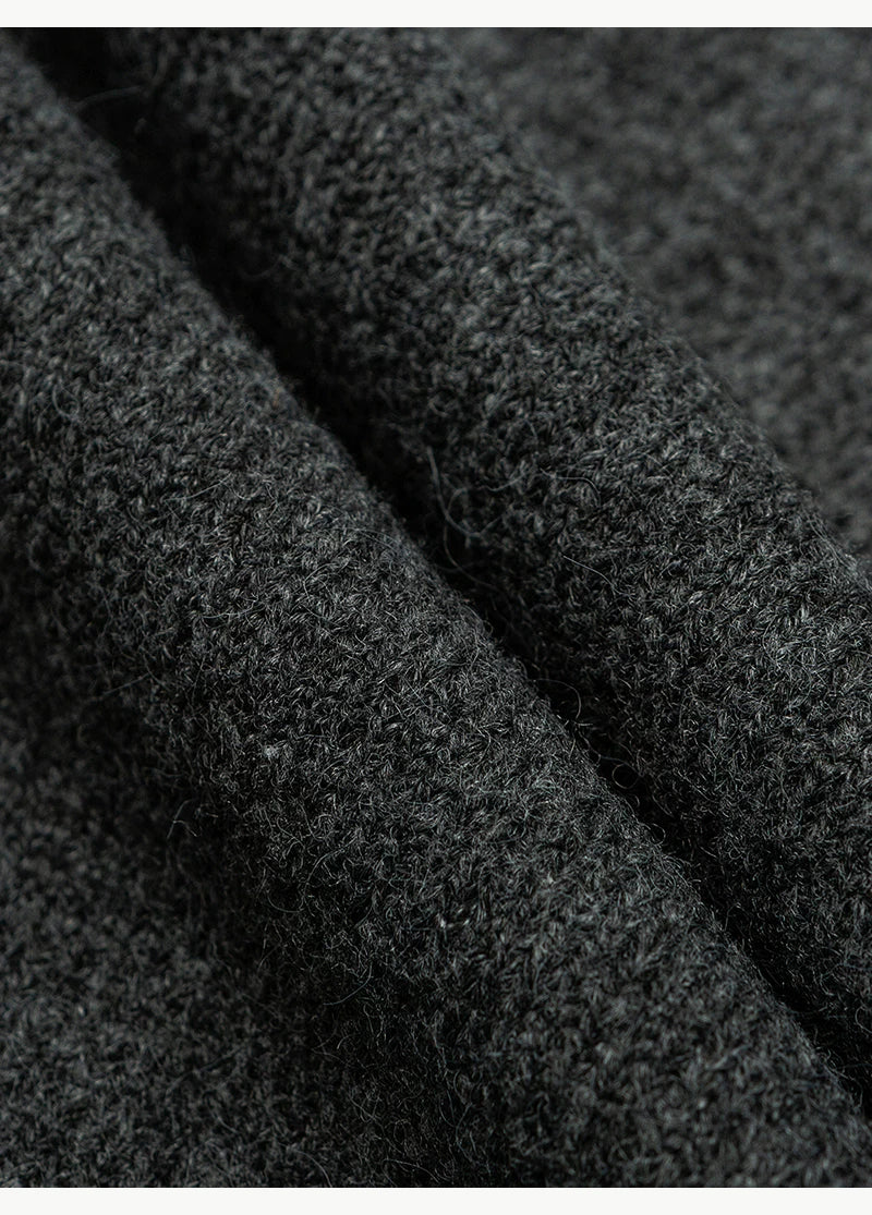 Mélange Zip Knit Cardigan