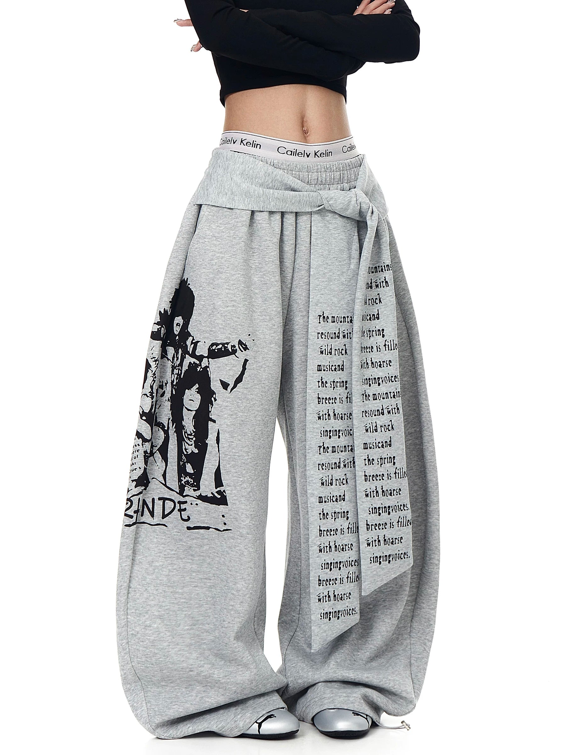 Lyric Shade Wrap Fleece Trousers