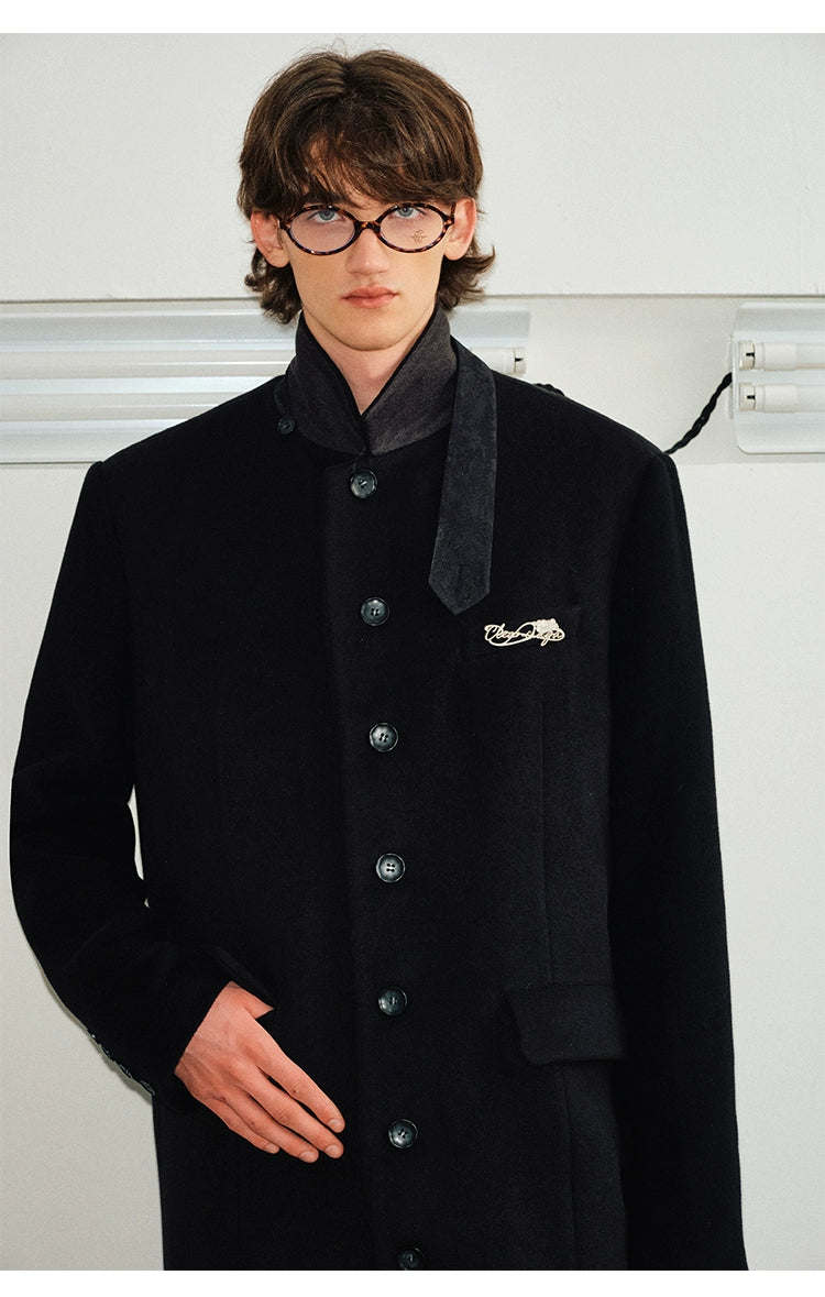 Modern Stand Collar Overcoat
