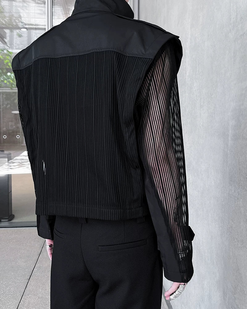 Spectral Barricade Sheer-Panel Shirt