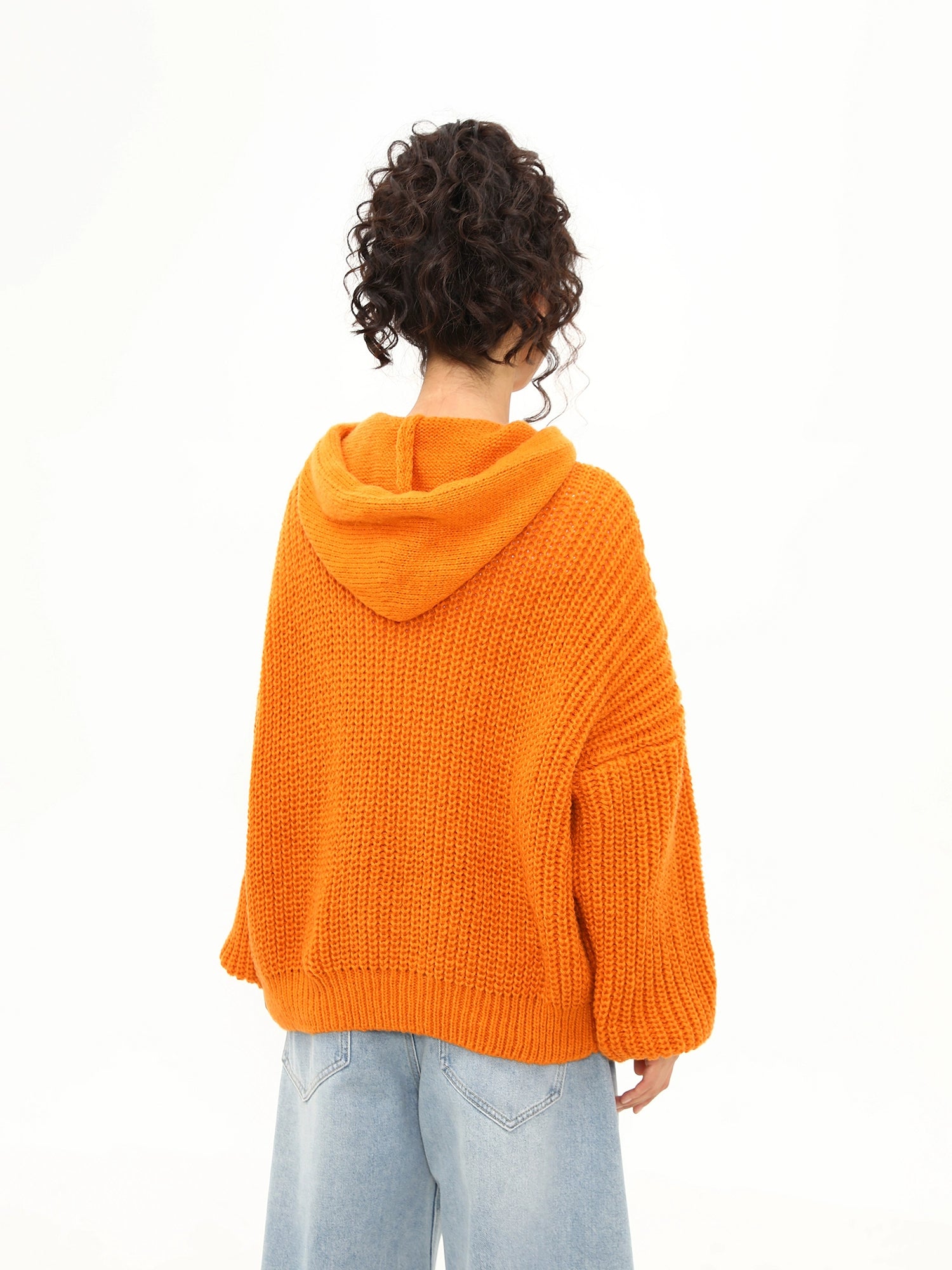 Sunburst Cable Knit Zip Hoodie