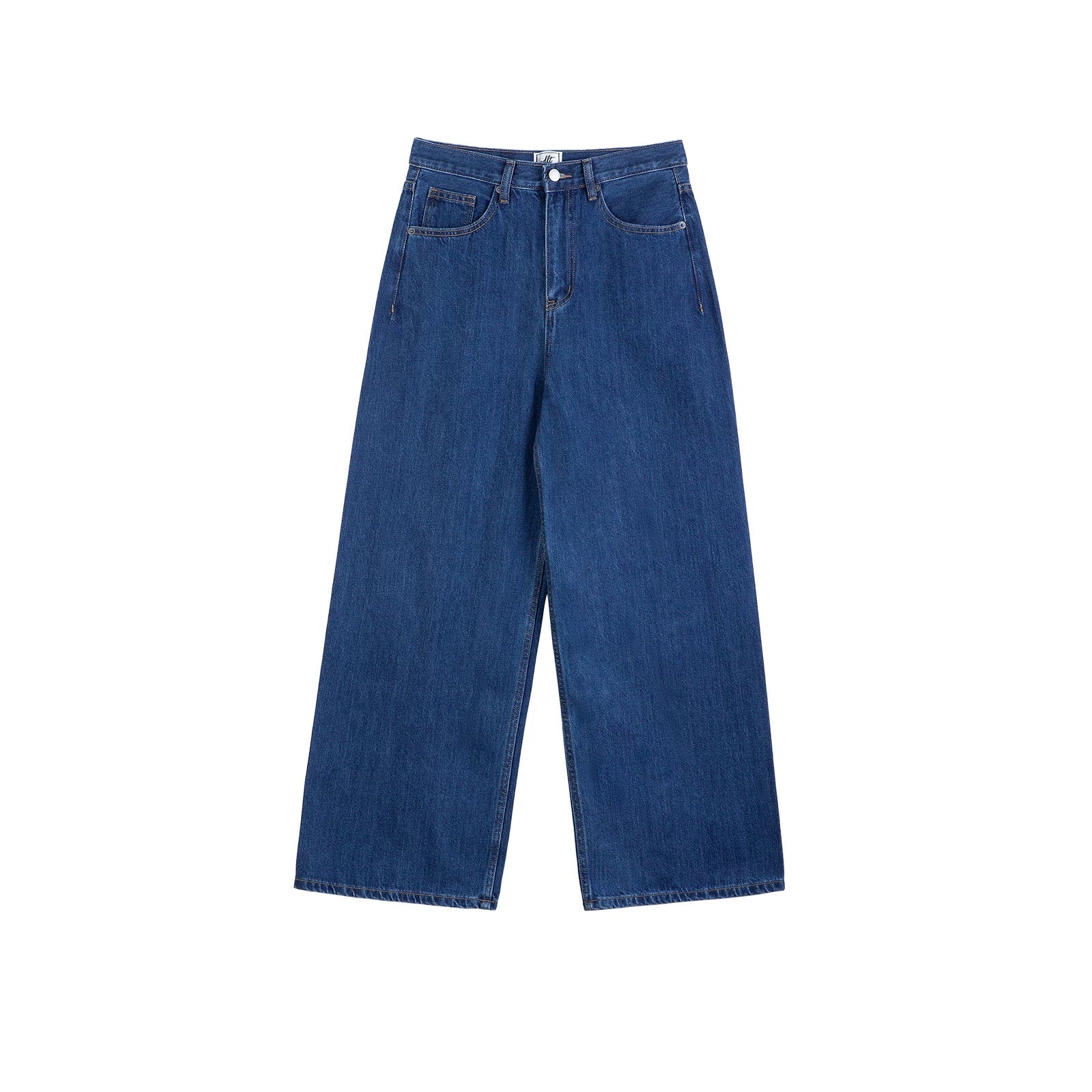 Deep Indigo Wide-Leg Jeans