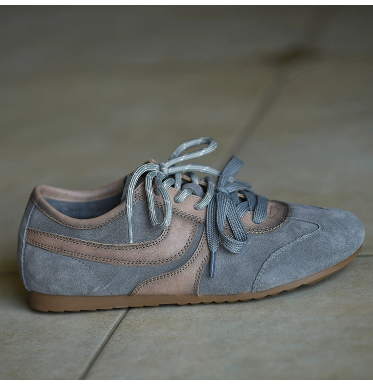 Stone Mist Retro Suede Sneakers