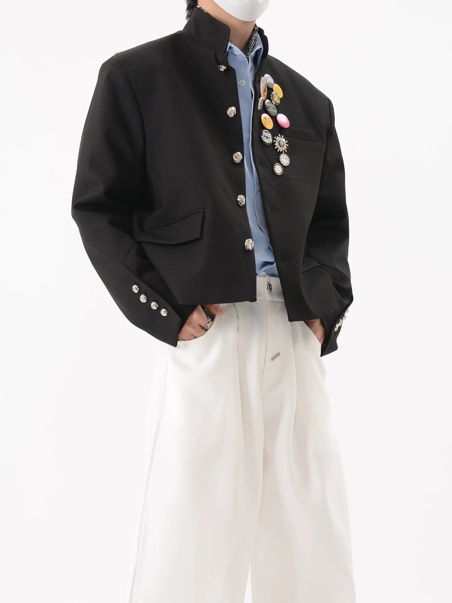Clubroom Crest Cropped Blazer