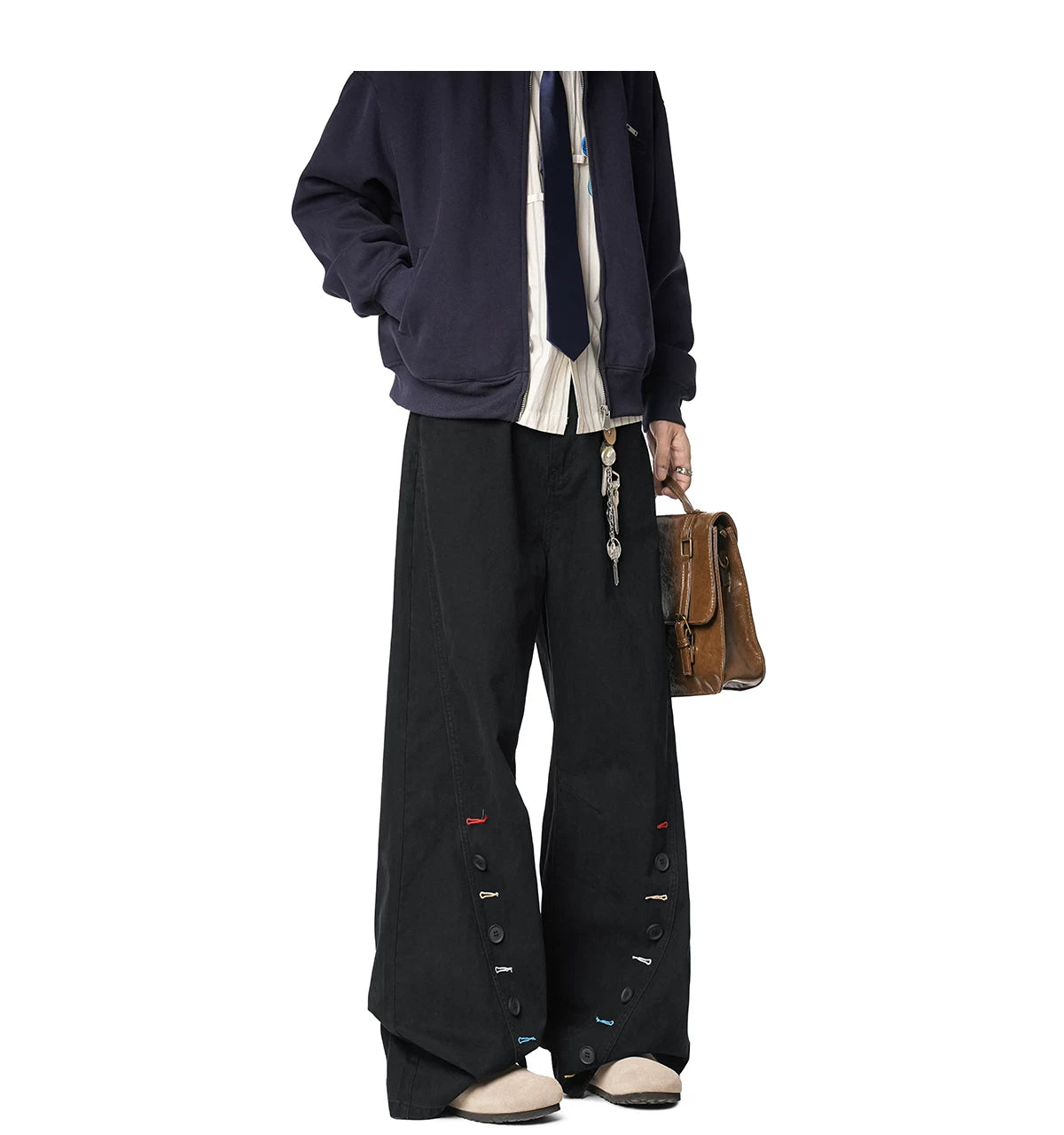 Patchline Carnival Wide-Leg Jeans