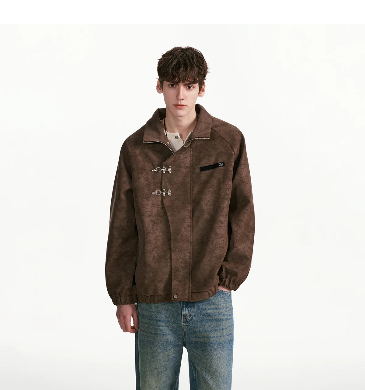 Cinderlock Buckle High‑Neck Jacket