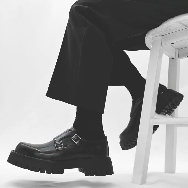 Obsidian Forge Double Monk Loafers