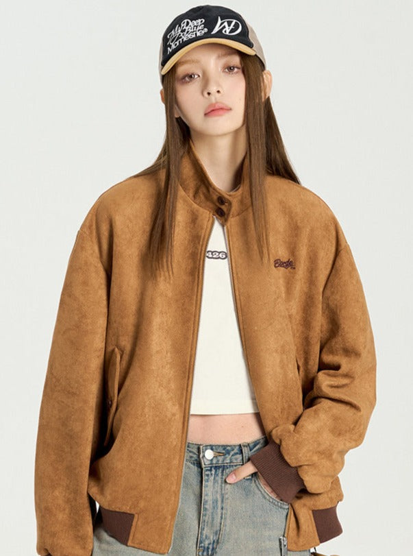 Versatile Retro Suede Jacket - chiclara