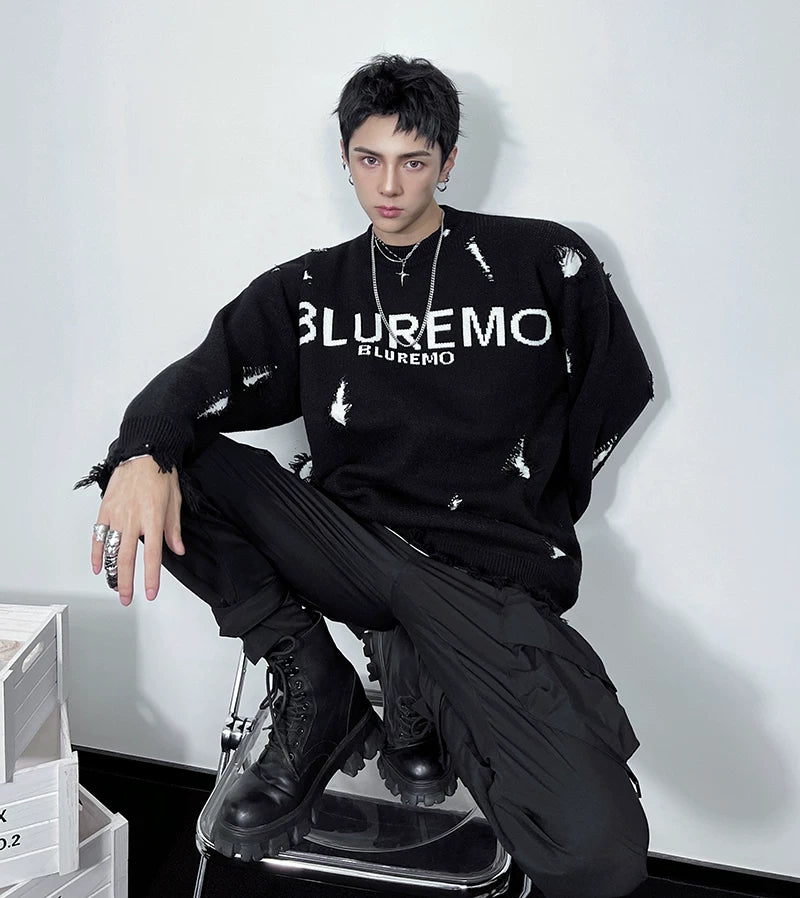Static Slash Shred-Knit Sweater