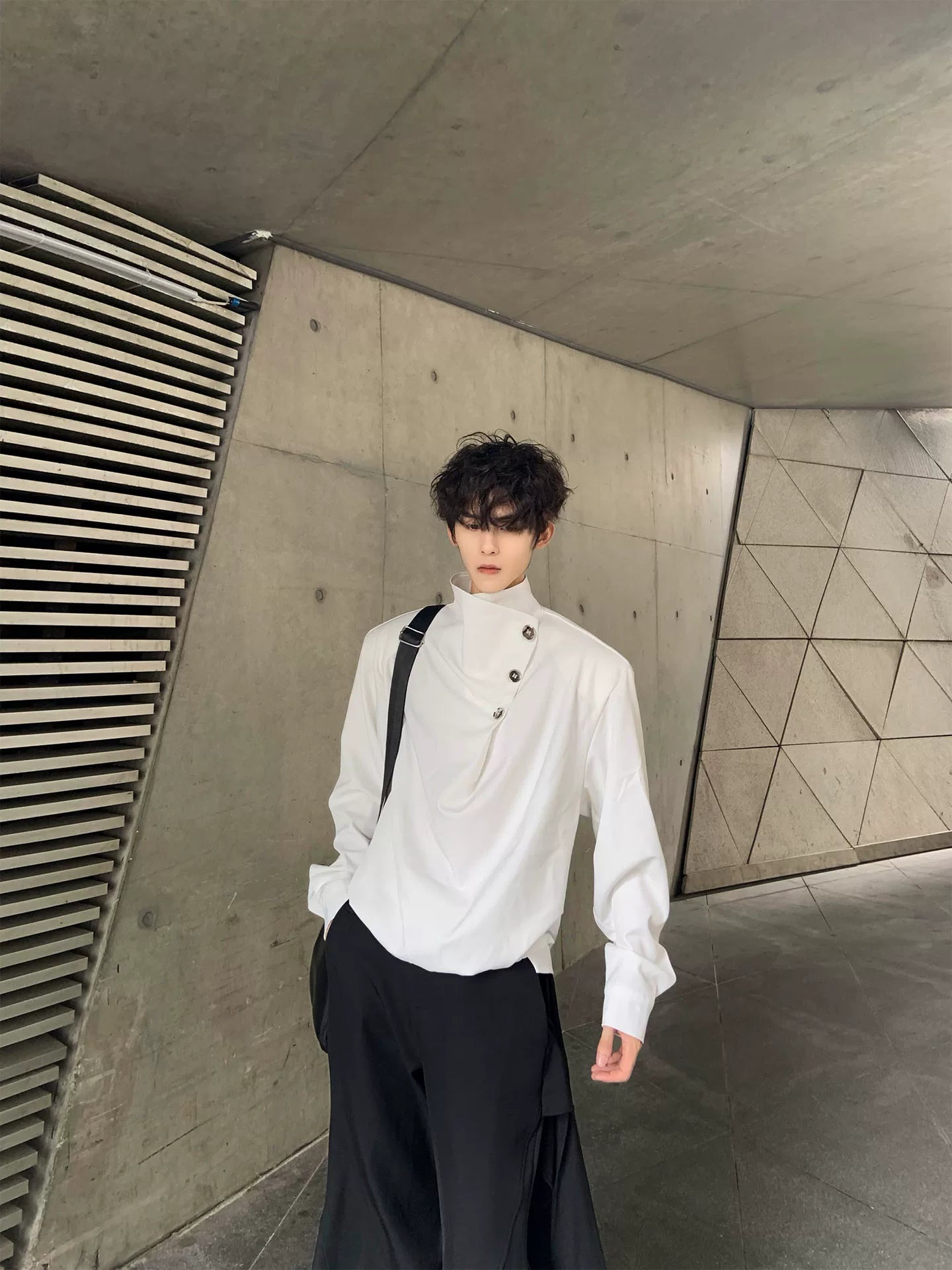 Ascent Drape Collar Shirt