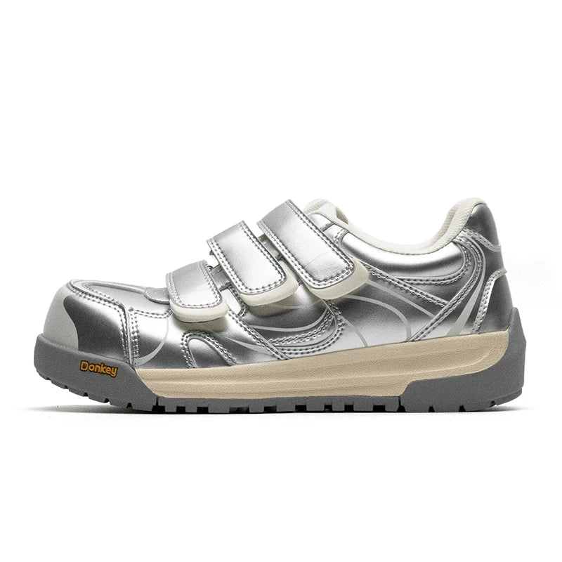 EuroPack Triple‑Strap Color Sneakers
