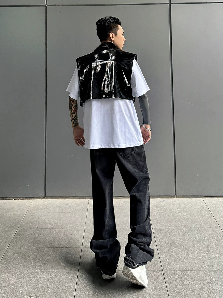 Neon Chrome Patent Street Vest