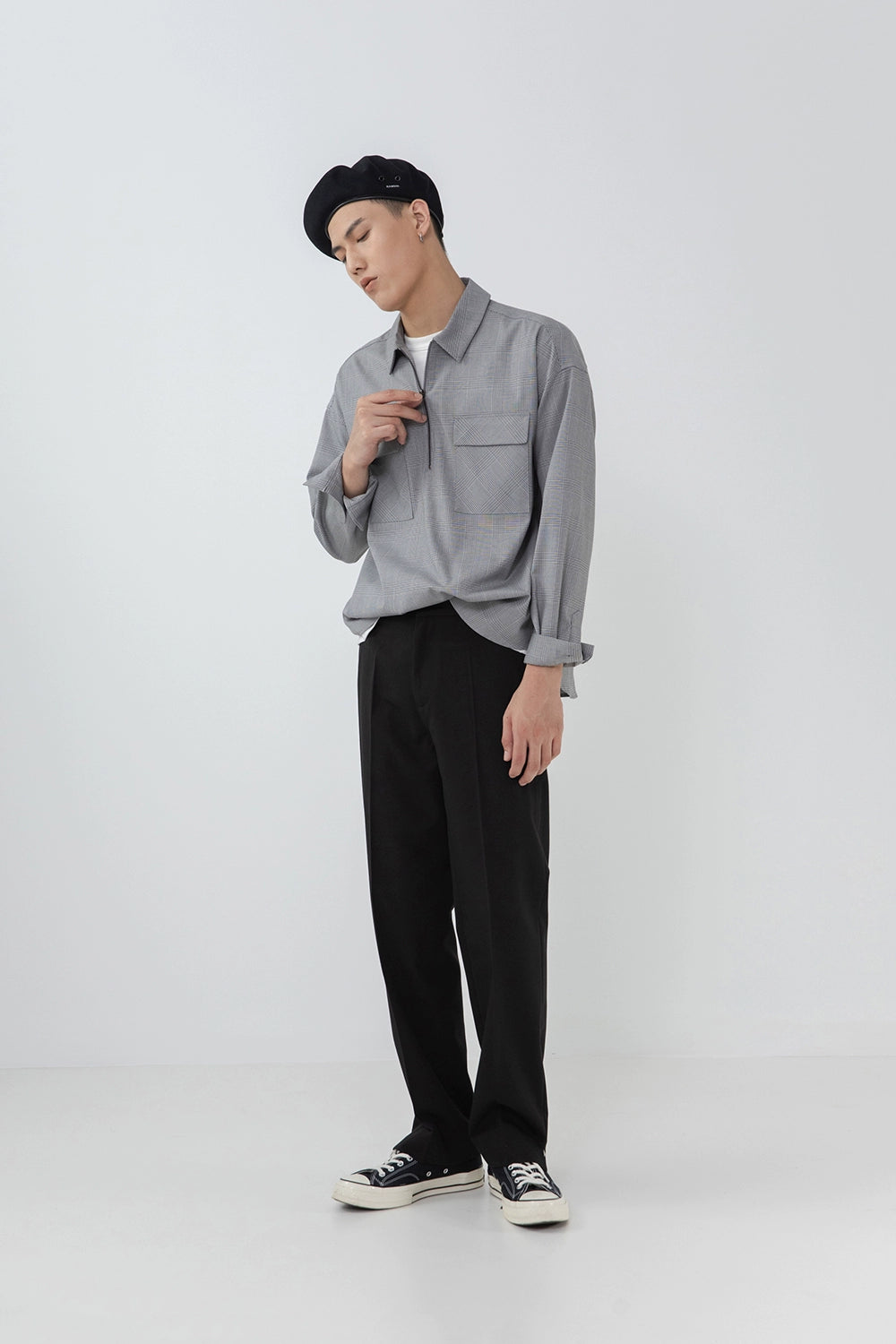 Split Hem Straight Pants