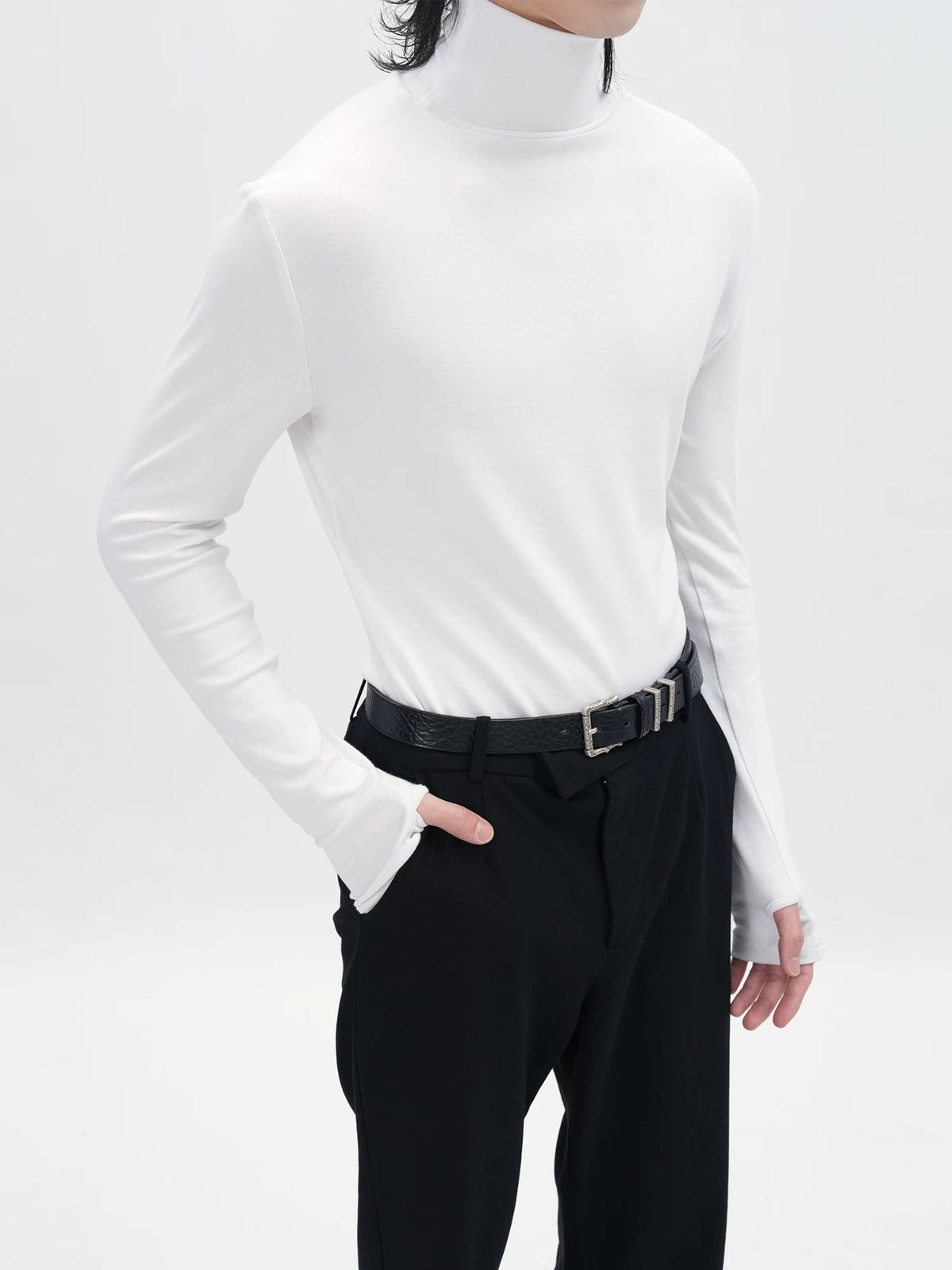 Cuff Mock Neck Top