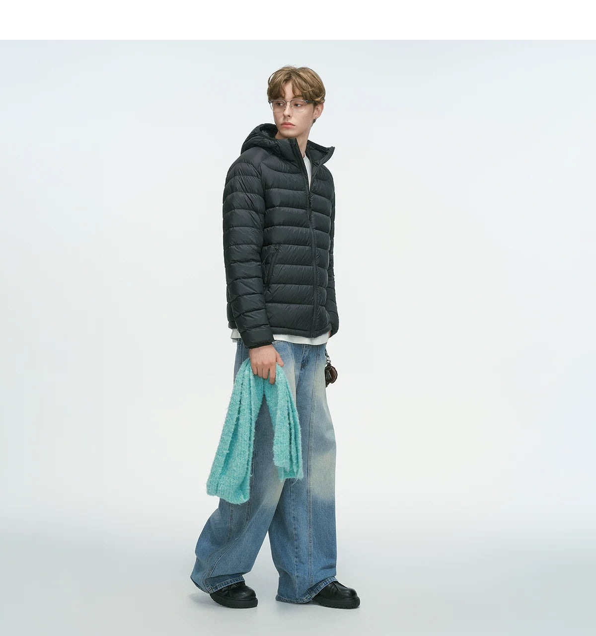 Frostbeam Dual-Tone Puffer Hoodie