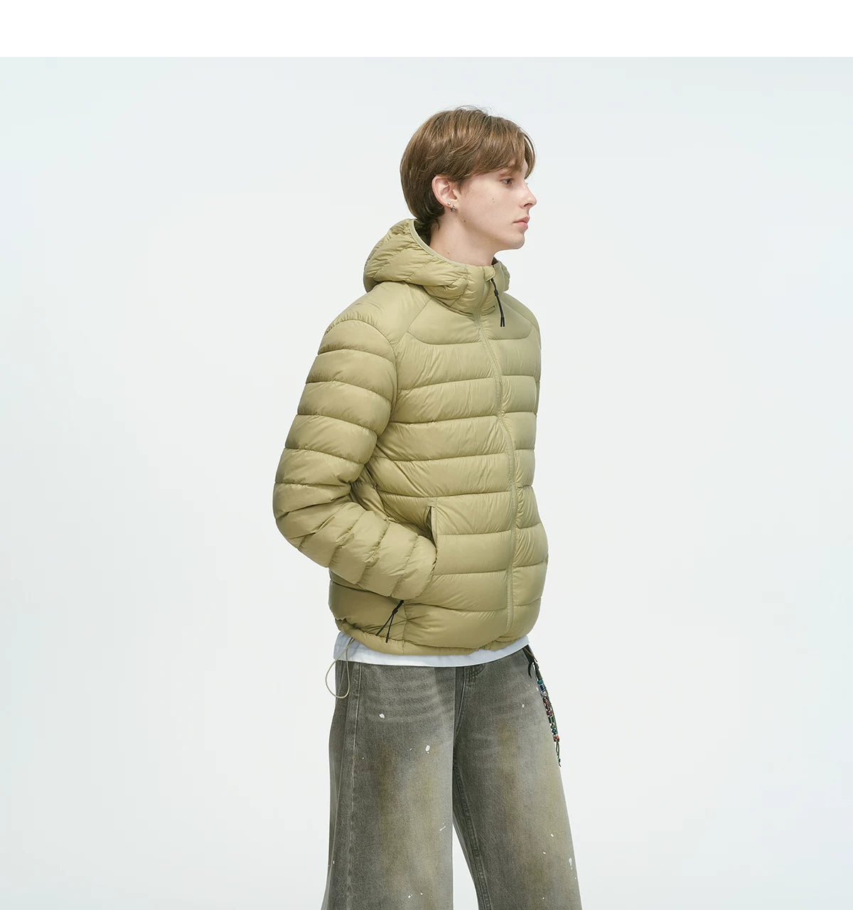 Frostbeam Dual-Tone Puffer Hoodie