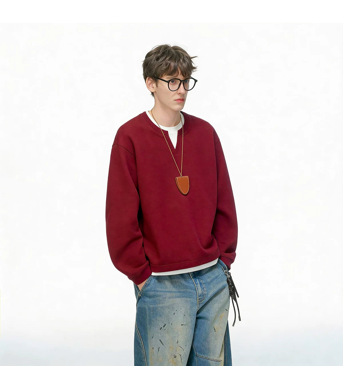 Softlane Layered Crew Sweatshirt
