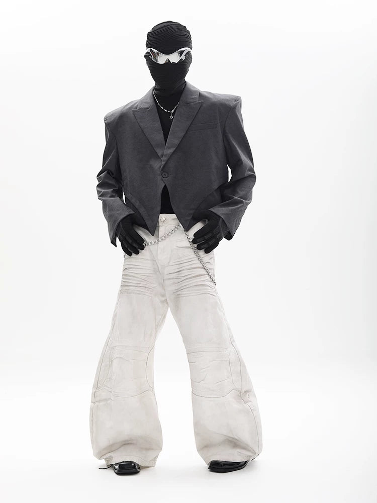 Veil Asymmetric Cropped Blazer