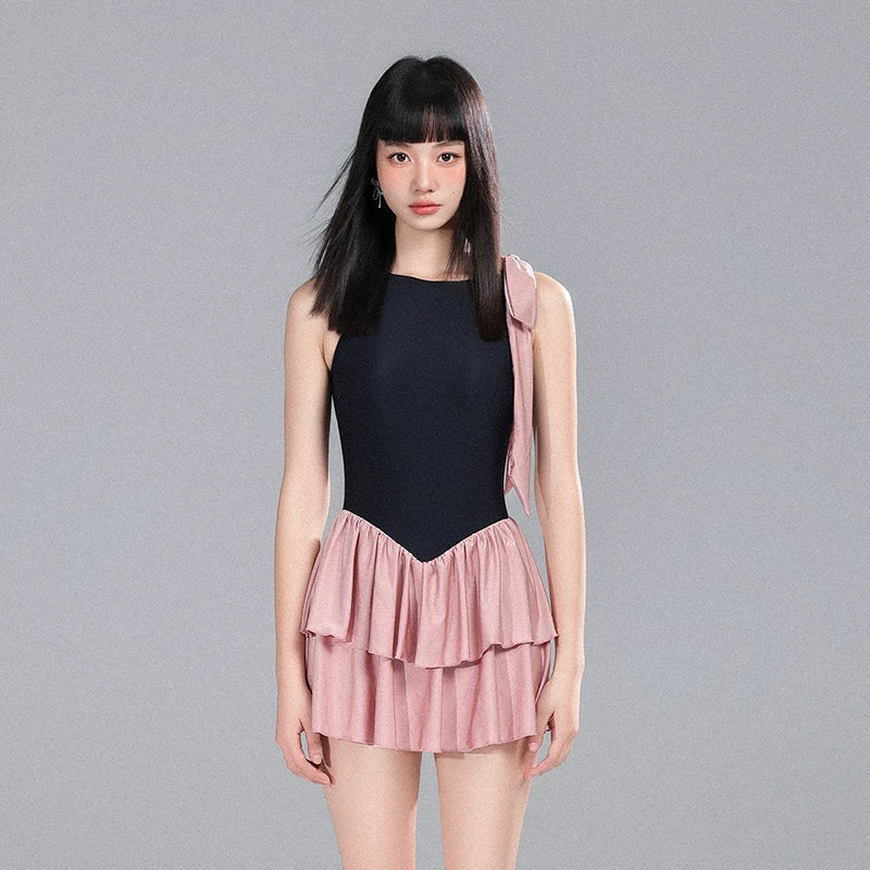 Blush Ballet Ruffle Skirted Swimsuit