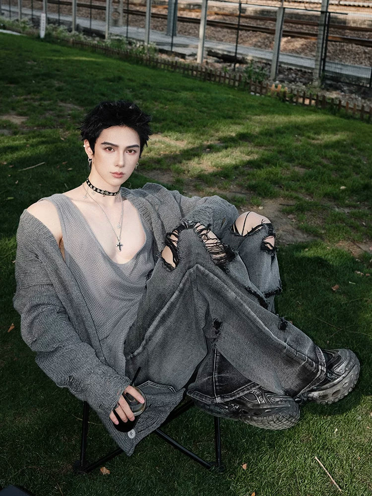 Railway Drift Mesh Drape Tank