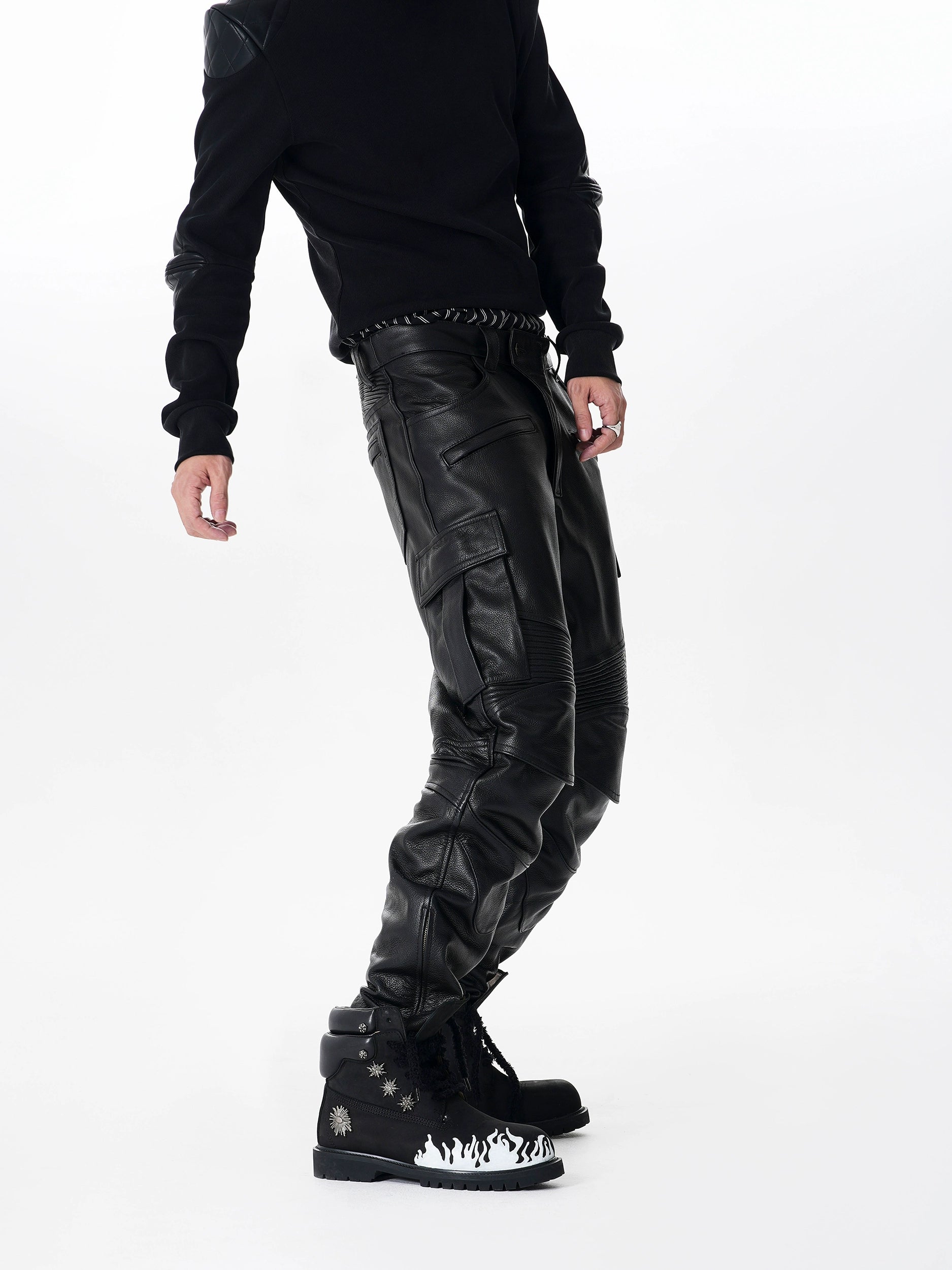 Midnight Apex Moto Cargo Pants