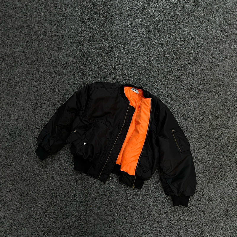 Verdant Ember Street Bomber Jacket