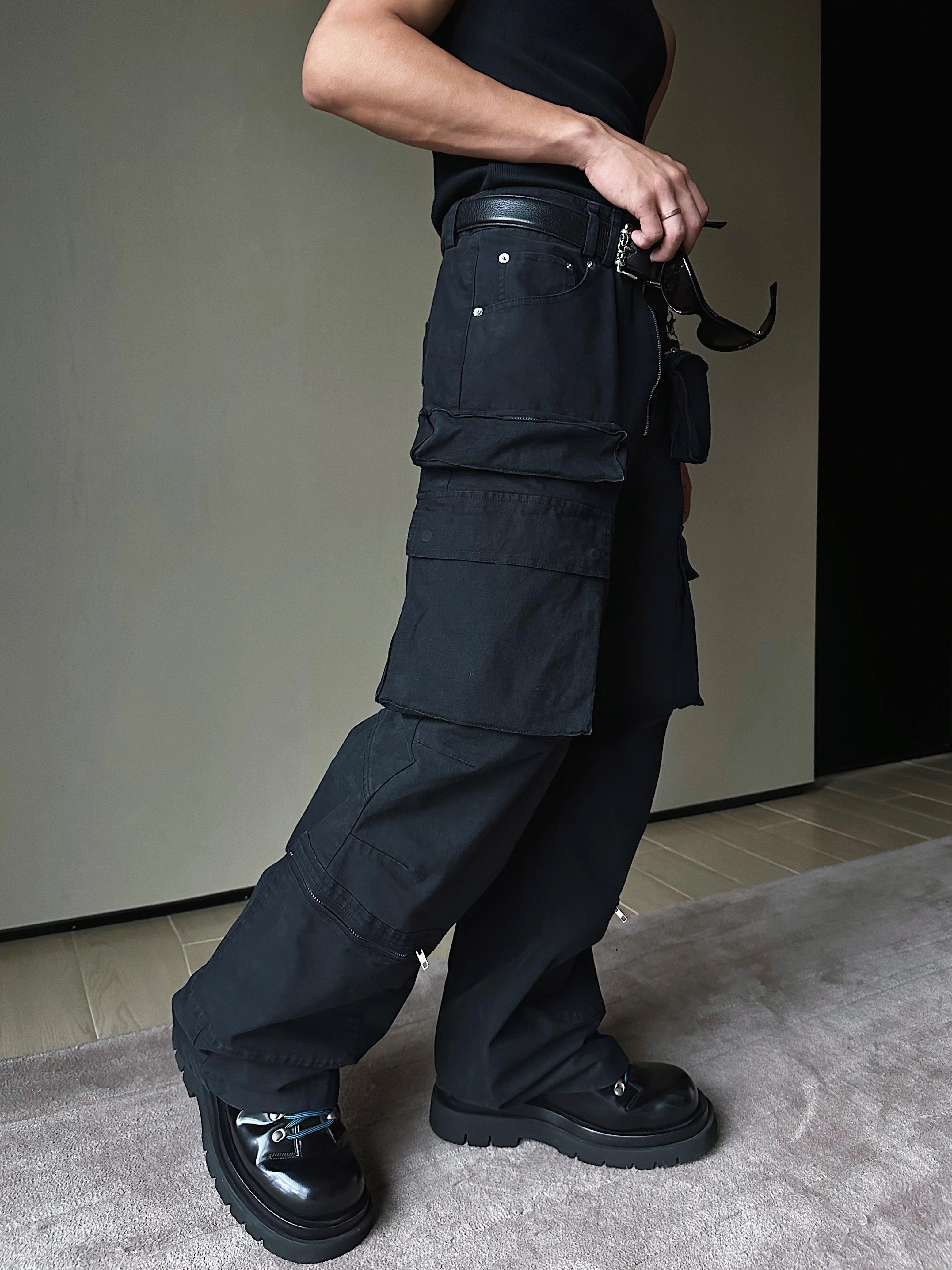Tactical Wide Leg Cargo Combat Pants