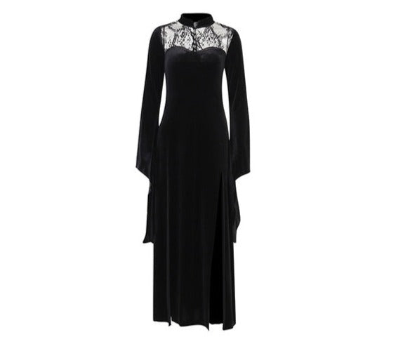 Dark Victorian Corset Maxi Dress