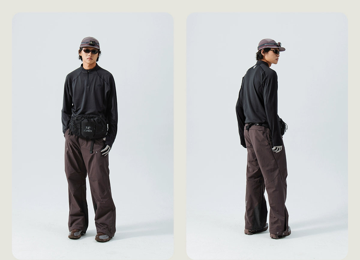 Wool Thermal Stand-Collar T-shirt