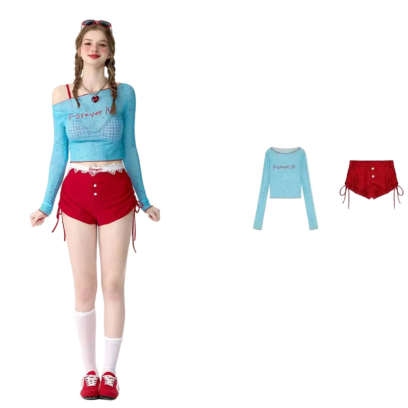 Aqua Pop Layered Bikini Set