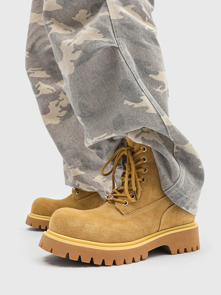 Suede Rugged Work Boots