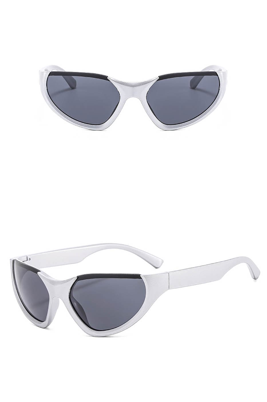 Color-Block Racing Cat-Eye Sunglasses - view 12