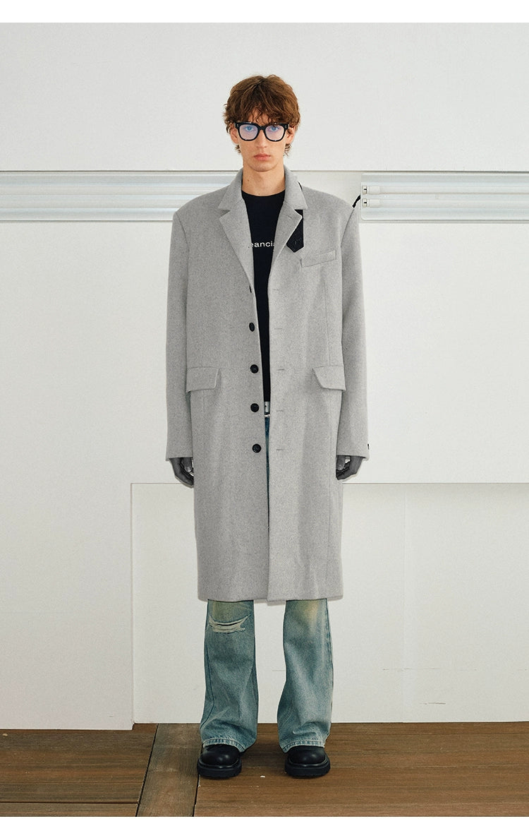 Modern Stand Collar Overcoat