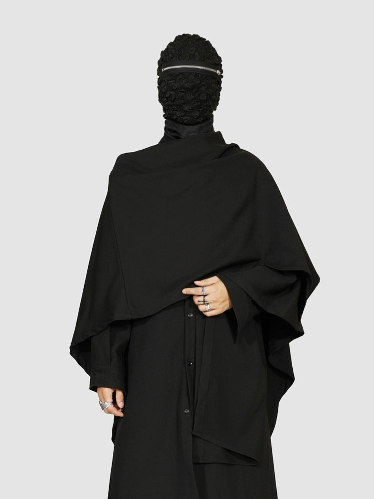 Avant-Garde Oversized Black Shirt