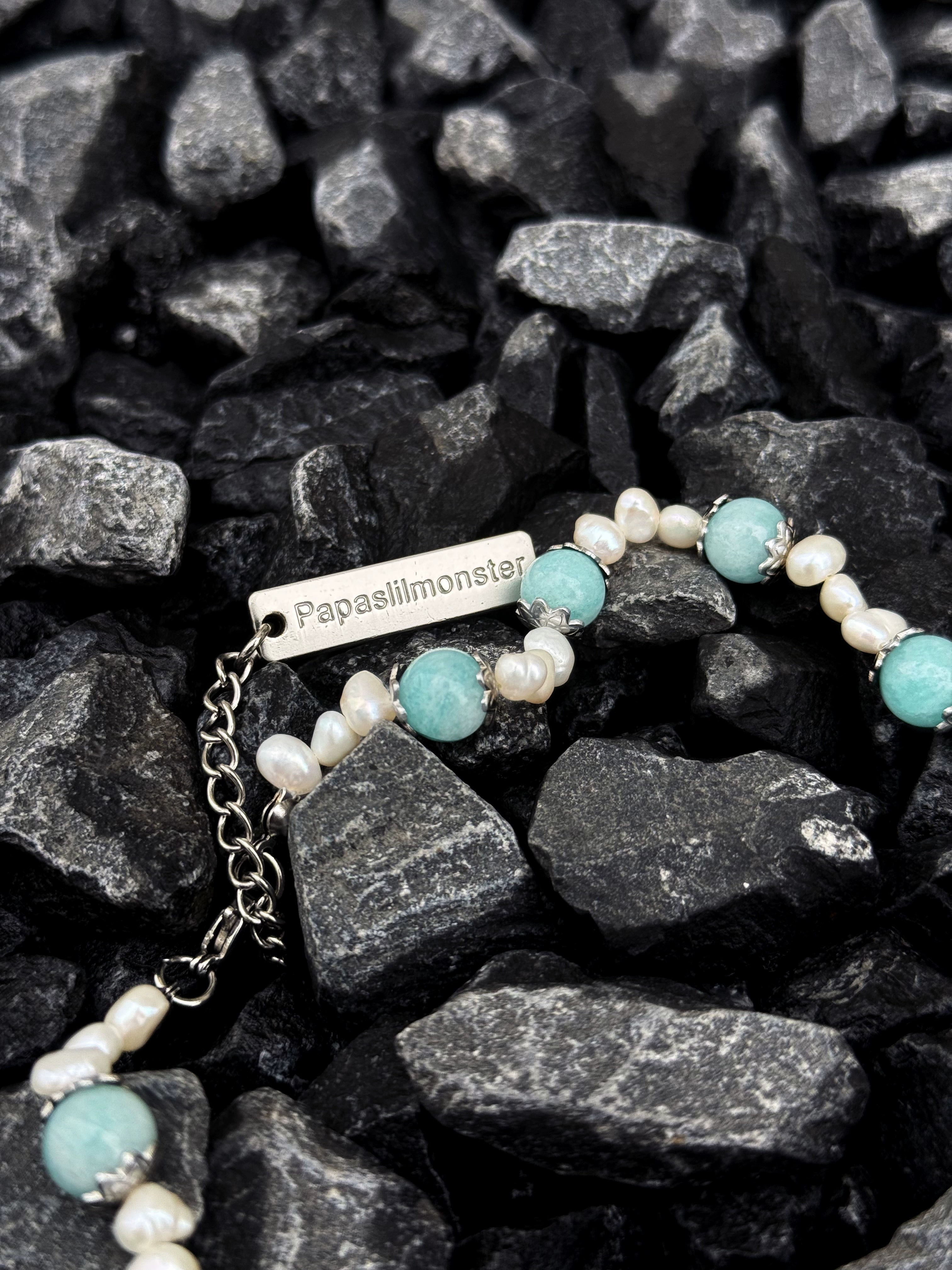 Turquoise and Pearl Necklace
