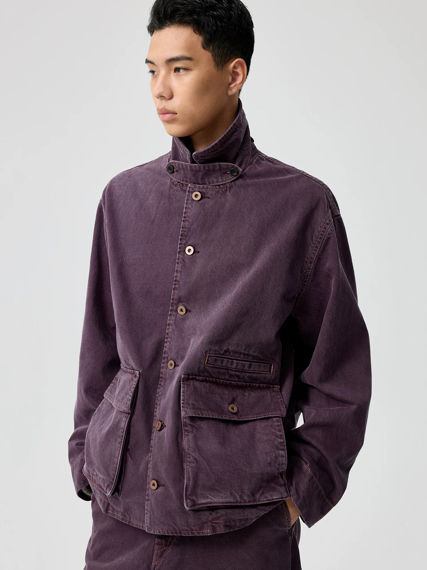 Garment-Dyed Utility Jacket