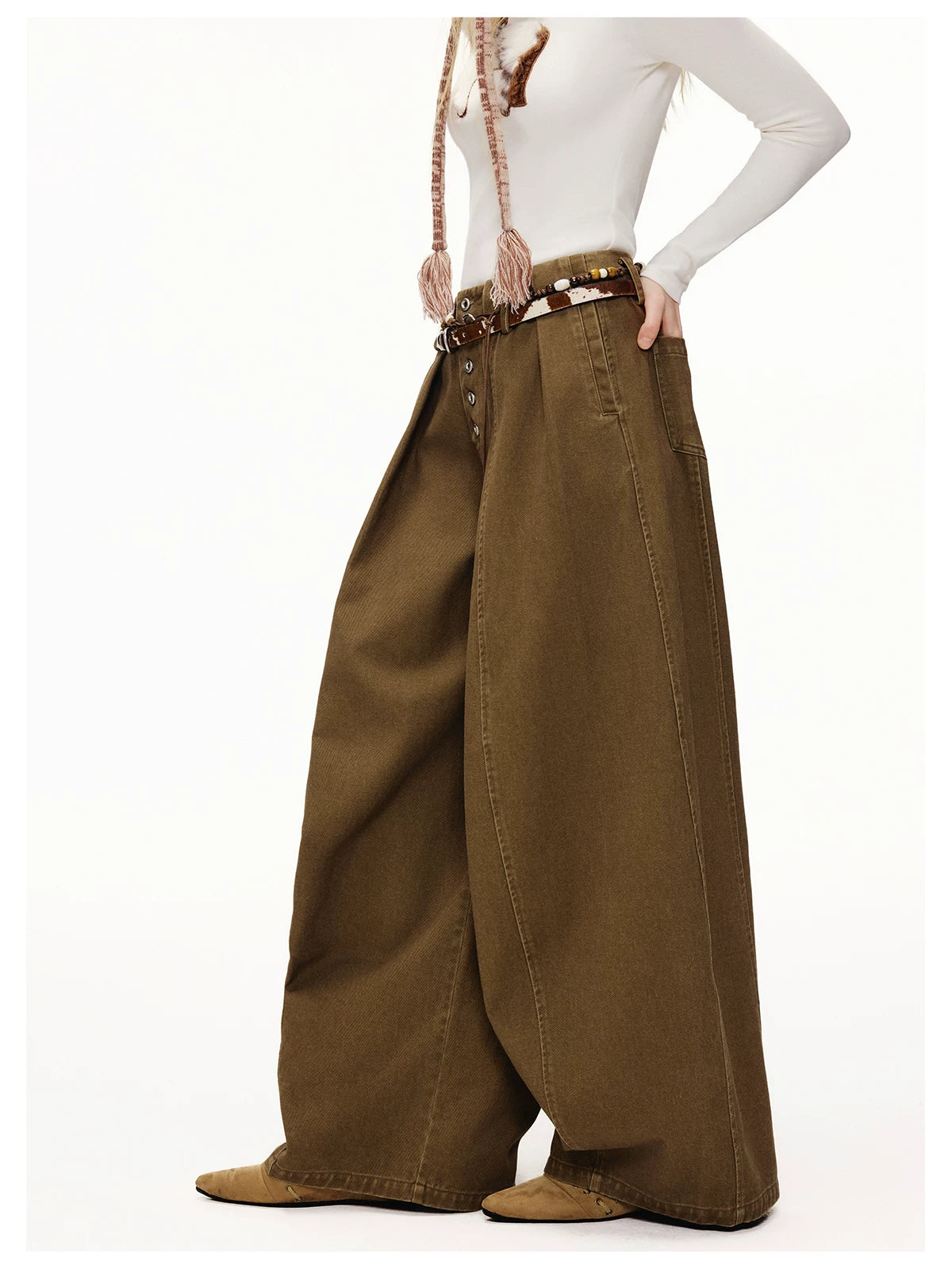 Storybook Stable Wide‑Leg Trousers