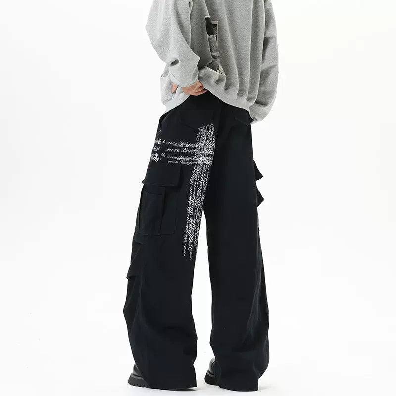 Inkstream Script Cargo Pants