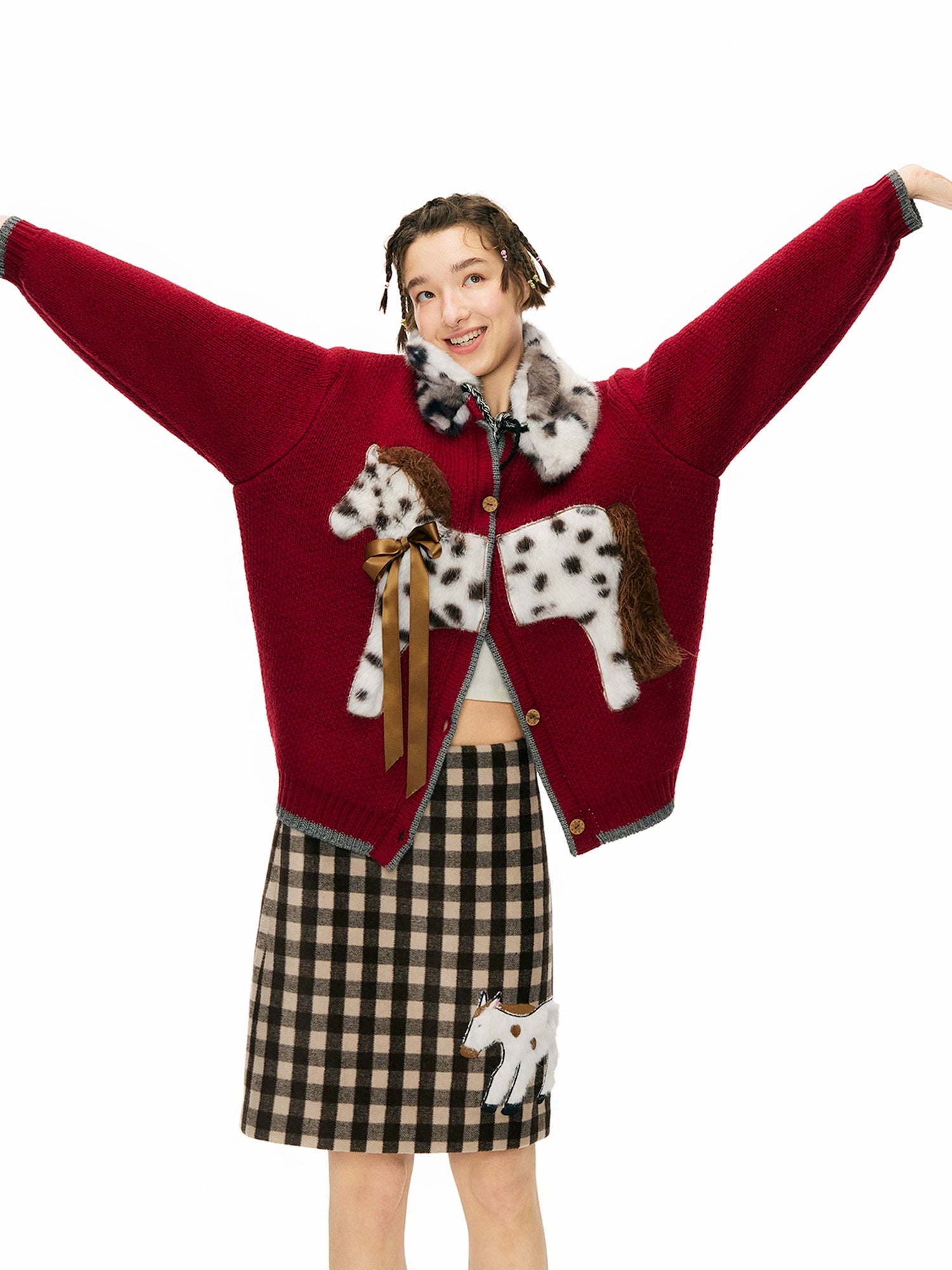 Spotted Pony Stable Knit Cardigan