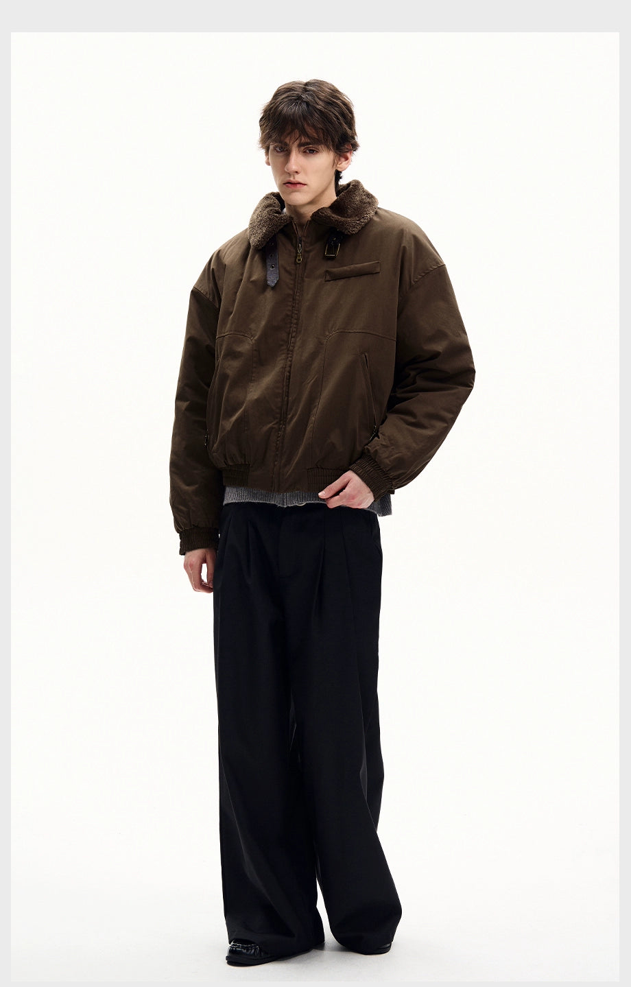 Timber Aviator Sherpa Collar Jacket