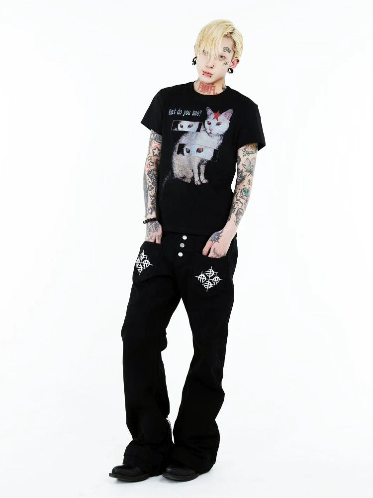 Crimson Stargaze Catvision Tee