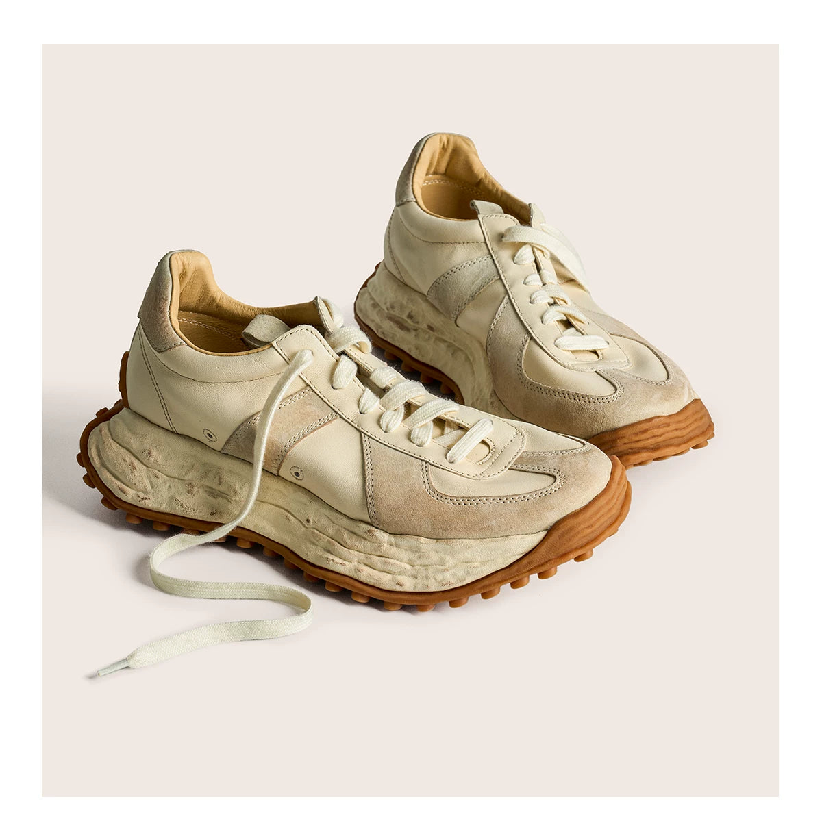Retro Trail Leather Sneakers